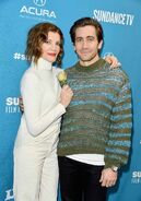 Maggie Gyllenhaal and her younger brother, Jake Gyllenhaal attending the 2019 Sundance Film Fest.