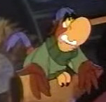 Iago vestido como Kit Cloudkicker de TaleSpin.