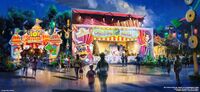 Concept for DHS's new entrance in Toy Story Land