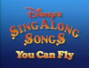 The opening title card to the 1988/1990 VHS and 2006 DVD releases of You Can Fly!.