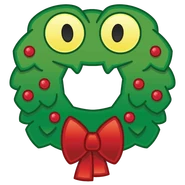 Man-Eating Wreath's emoji for Disney Emoji Blitz