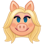 Miss Piggy's emoji for Disney Emoji Blitz