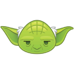 Yoda's emoji for Disney Emoji Blitz.