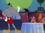 Meg and Hercules with Hades in House of Mouse.