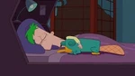 Perry sleeping with Ferb