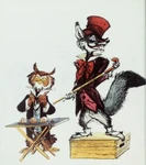 Chanticleer Reynard Barker.jpg (41 KB) Reynard acting as a barker