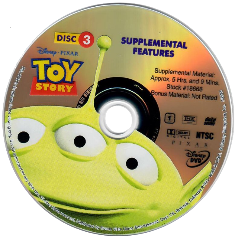 toy story 2 dvd menu disc 2