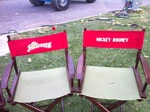 Rooney's on-set star chair in The Muppets.