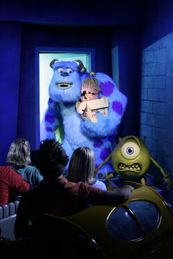 Disneyland Monsters Inc Attraction Ride Poster 2005 Mike 'n Sulley