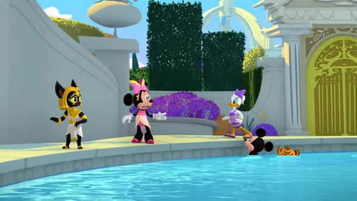 This cat doesn't swim