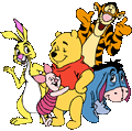 Piglet and his friends