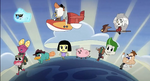 Chibi Scratch, Launchpad, Eda, Sprig, Polly, Perry, Tilly, Waddles, Zed and Doofenshmirtz.