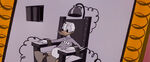 Donald in an electric chair