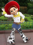 Jessie en un parque Disney.