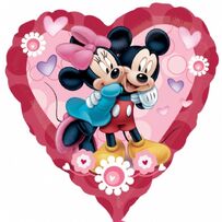 Micky minnie folienballon herz rot 2