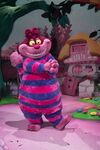 The Cheshire Cat as a walk-around character at Disneyland Paris.