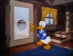 Donald inside his house