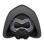 Kylo Ren's emoji for Disney Emoji Blitz.