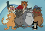 Gato Jazz y su banda con O'Malley y Fígaro en House of Mouse.