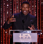 Jamie Foxx speaks onstage at the 19th annual Hollywood Film Awards in November 2015.