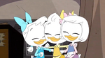 June (left), May (middle), and April/Webby (right) on DuckTales