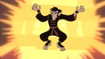Monkey Fist using the Jade Idols to receive Mystical Monkey Powers.