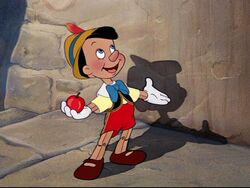 Pinocchio ready for school