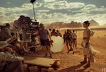 J.J. Abrams and Daisy Ridley filming on the set of Pasaana.