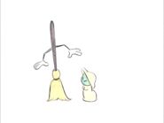 A Magic Broom in the Disneyland episode "Adventures in Fantasy"