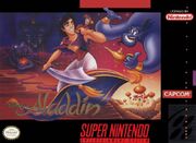 Caratula de Aladdin en la version de Super Nintendo.