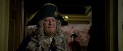 Hector Barbossa, a privateer in King George II's court.