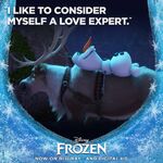 Frozen I Like to Consider Myself a Love Expert Promotion