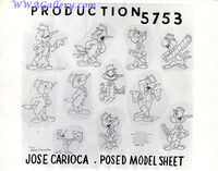 José Carioca's model sheet