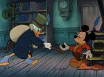 Scrooge with Mickey in Mickey's Christmas Carol