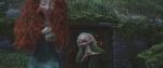 Merida leaving with her spell/tart