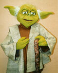 This Muppet resembling Yoda was used for It's a Very Merry Muppet Christmas Movie