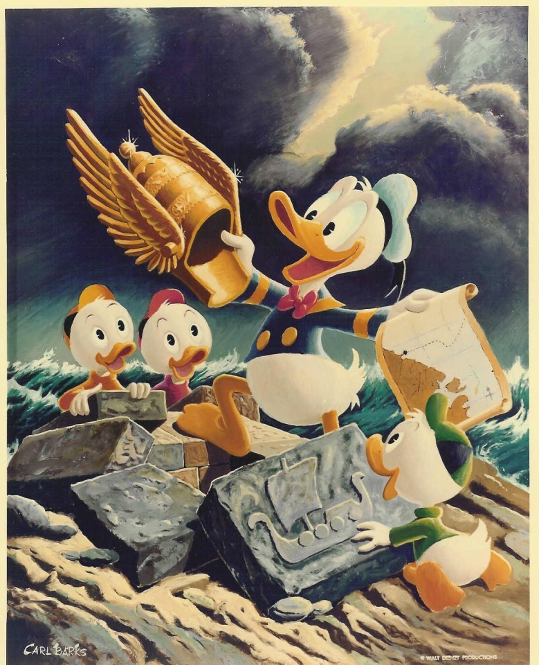 Walt Disney Schlüßelanhänger Donald Duck  golden helmet 