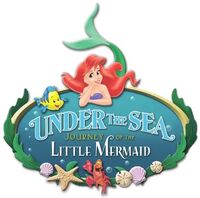 Logo for the Magic Kingdom version, which is called Under the Sea-Journey of the Little Mermaid