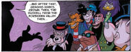 This cameo alongside other comics and animated villains in the DuckTales comic is one of the few Lusene's appearances not by Don Rosa.