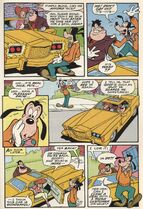 Goofy becomes suspicious about Pete's new car.