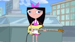 Isabella playing guitar