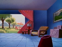 Дом Минни, как показано в "Плуто и Суслик"