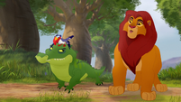 Zazu, Makuu, and Simba