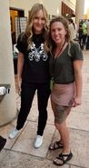 Mary Gibbs (right) and Linda Larkin at the 2019 MouseCon.