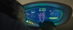 A hologram of Angel as seen in the 2025 Lilo & Stitch film
