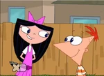 Isabella with her crush Phineas