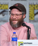 Seth Rogen speaks at the 2019 San Diego Comic Con.