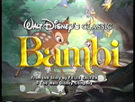 Bambi VHS Preview (Note: John Sachs first trailer)