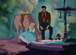 Cinderella and her father in the prologue.