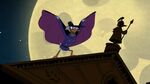 "I am the terror that flaps in the night. I am the little roller skate at the base of villainy's staircase. I... am DARKWING DUCK!!!"